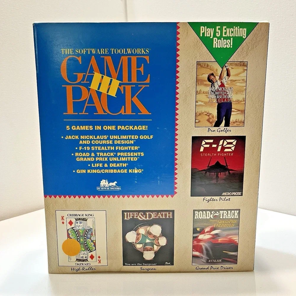 Vintage PC Game Pack III (1992)‎ – 5 Full Games on 3.5
